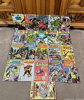 All 21 comic books front covers