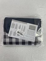 Blanket folded in original plastic with instructions sheet visible