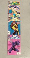 All three X-Factor comics laid out vertically, full front covers visible