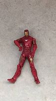 Front view of red and gold Iron Man action figure