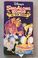 Front cover of Disney Sing-Along Songs Be Our Guest VHS slipcase