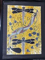 Full view of Aboriginal painting showing entire composition