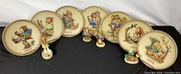 Full set of plates and figurines
