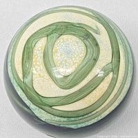 Top view showing swirl pattern and color scheme