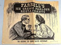 Front illustration of Farrell's Ice Cream Parlor Restaurants menu