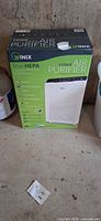 Front of sealed Winix air purifier box