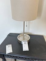 Full view of lamp on table