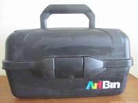 ArtBin black plastic toolbox with logo