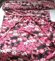 Full bolt unrolled partially showing floral print