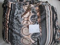 Folded yardage showing pattern and colours