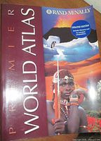 Front cover of Rand McNally Premier World Atlas updated edition