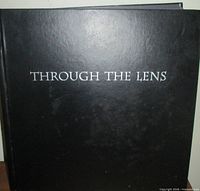 Front cover showing title Through The Lens