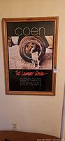 Front view of framed Coen “The Lamar Series” poster