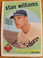 Front of 1959 Topps Stan Williams card