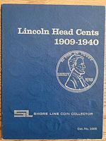 Front cover of Shore Line Coin Collector Lincoln Head Cents 1909-1940 folder