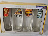 Retail box showing all four micro-brewery glasses