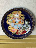 Full front view of decorative plate