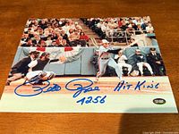 Full view of signed 8x10 photograph