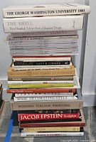 Full stack of books and magazines