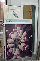 All five framed pieces stacked together