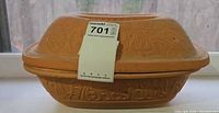 Romertopf clay pot with lid showing MaxSold tag