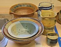 Group shot of all seven stoneware pieces