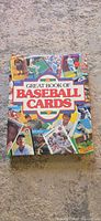 Front cover of "Great Book of Baseball Cards" with dust jacket