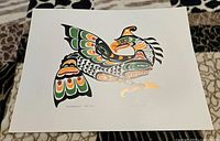 Full view of the Thunderbird print on paper