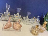 Group shot of entire vanity set showing all components