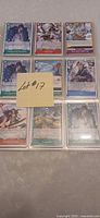 First sleeve showing 9 One Piece cards