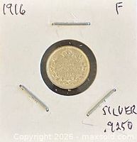 Obverse view in holder