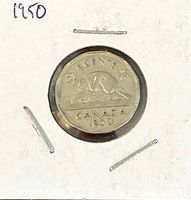 Reverse showing beaver design, full coin view