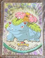 Front of 1999 Topps Pokémon Venusaur card #03
