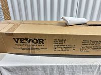 Sealed VEVOR box showing model, specs and branding