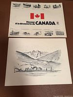 Folder and one sketch print showing size and style