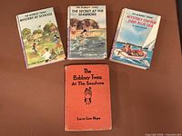 Front view of all four Bobbsey Twins hardcovers