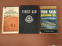 Front covers of the three books