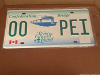 Front view of PEI 00 sample plate showing design and graphics