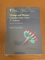 Front view of sealed Change and Motion: Calculus Made Clear 2nd Edition Course Guidebook