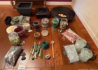 All items overview on table