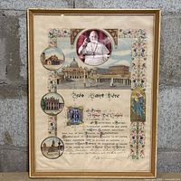 Vue complète du certificat encadré