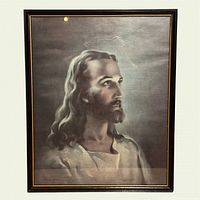 Front view of framed Head of Christ print