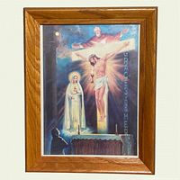 Full view of framed print showing artwork and frame