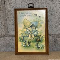 Front view of Hallmark 5x7 wooden plaque