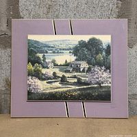 front view showing full framed print