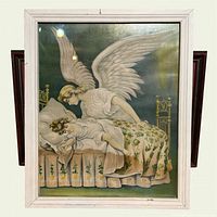 Front view showing full chromolithograph and frame