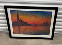 Framed Monet print front view