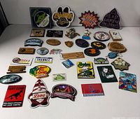 Overhead view of entire assortment of magnets