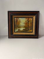 Front view of framed painting
