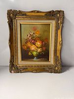 Full view of framed painting